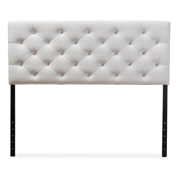 Baxton Studio Viviana Faux Leather Upholstered Button-tufted Full Size Headboard 120-6453 - main